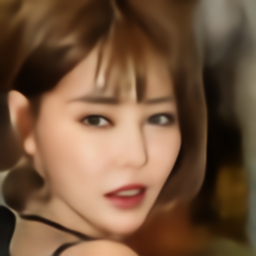 Output from the baseline VQ-VAE trained with the pixel-wise loss on FFHQ